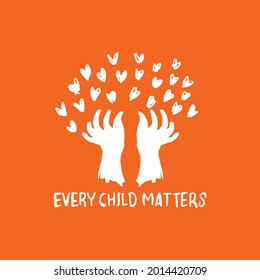 Every Child Matters Illustration Design. Vector Logo.