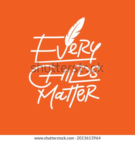 Every Child Matters Illustration Design. Vector Logo.