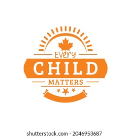 Every Child Matters Logo Design. Vector Illustration. retro shirt screen printing concept.
