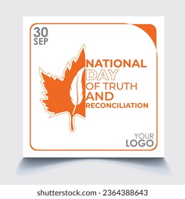 Every Child Matters Logo. National Day of Truth and Reconciliation. Orange Shirt Day of Canada.2023