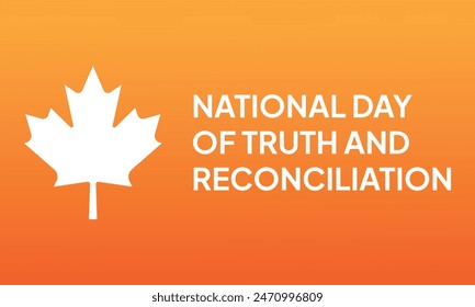 Every Child Matters Logo. National Day of Truth and Reconciliation. Orange Shirt Day of Canada. September 30. Vector Illustration Icon.