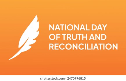 Every Child Matters Logo. National Day of Truth and Reconciliation. Orange Shirt Day of Canada. September 30. Vector Illustration Icon.