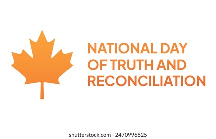 Every Child Matters Logo. National Day of Truth and Reconciliation. Orange Shirt Day of Canada. September 30. Vector Illustration Icon.
