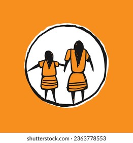 Every Child Matters. National Day for Truth and Reconciliation. Orange T-Shirt Day. 30th September. Vector Illustration.