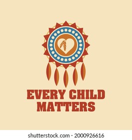 Every Child Matters and Orange Shirt Day Canada. September 30. National Day of Truth and Reconciliation. Memorial in Tribute to children of Residential School in Kamloops. T-shirt and Logo Design.  svg