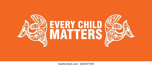 Every Child Matters. Orange Shirt Day Canada. 30 September. Illustration Design. svg