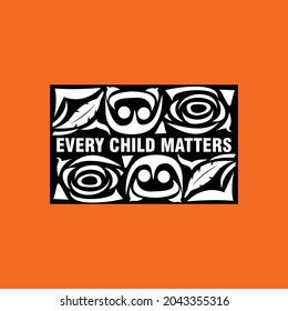 Every Child Matters. Orange Shirt Day Canada. 30 September. Illustration Design.