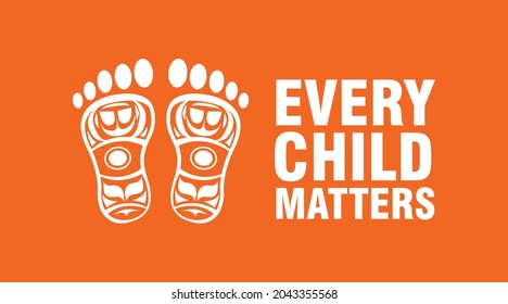 Every Child Matters. Orange Shirt Day Canada. 30 September. Illustration Design.