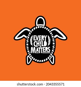 Every Child Matters. Orange Shirt Day Canada. 30 September. Illustration Design.