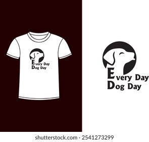 Every Day Is Dog Day-Animal Logo, icon, symbol, vector, T-shirt, eps