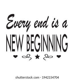 every end is a new beginning letter quote