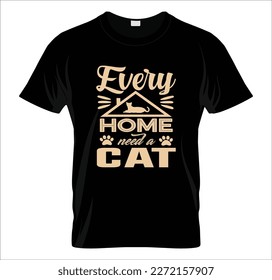 Cada hogar necesita un diseño de camiseta para gato 