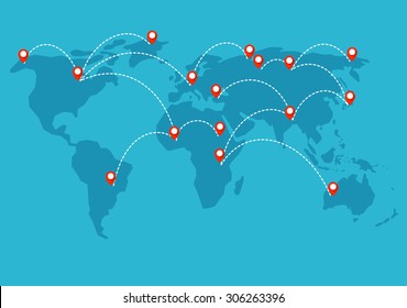 every part of the world is connected into single network