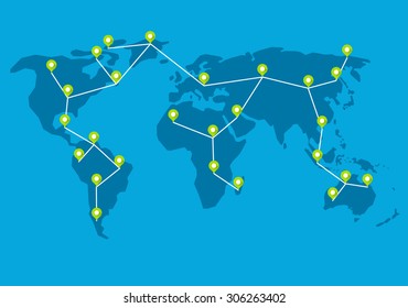every part of the world is connected into single network