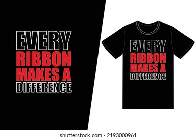 Every Ribbon Makes A Difference Breast cancer awareness design. Bicycle t-shirt design vector. For t-shirt print and other uses.