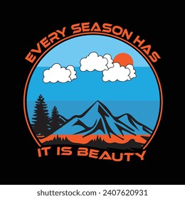 Every season it is beauty tshirt design for everyone