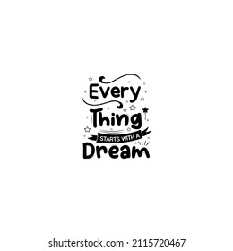 Todo empieza con una tipografía de ensueño para una camiseta