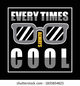 every times cool design typography vector illustration for print