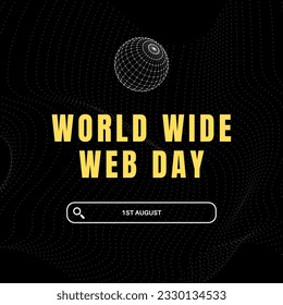 Every year world wide web day vector illustration Perfect for online celebration. web banner design. vector illustration eps 10 file format.