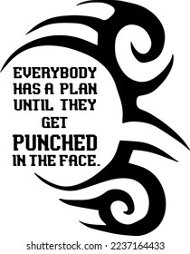 Everybody Has a Plan Until They Get Punched on Mouth By Mike tason.