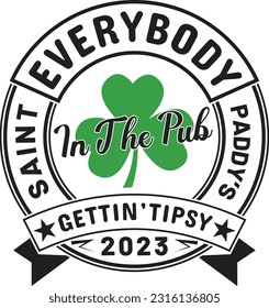 Everybody's st patrick's day t-shirt design