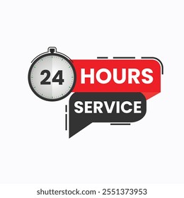 Everyday 24 hour and 7 days service accessibility background design vector