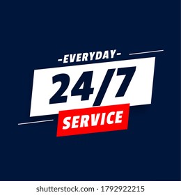 everyday 24 hours service background design