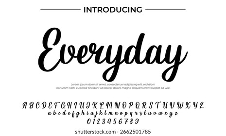 Everyday - Elegant Script Font for Smooth Handwritten Design and Creative Typography