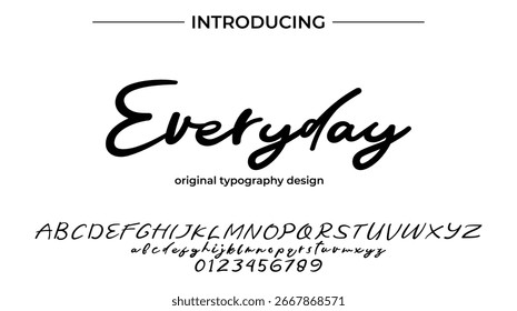 Everyday - Elegant Script Font for Smooth Handwritten Design and Creative Typography