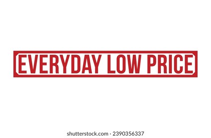 Everyday Low Price stamp red rubber stamp on white background. Everyday Low Price stamp sign. Everyday Low Price stamp.
