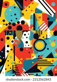 Everyday Marvels: Pop Art Movement Painting of Ordinary Objects in Vector Form, with Solid Colors and Striking Visuals