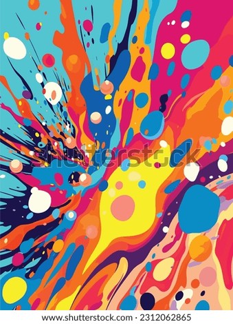 Everyday Marvels: Pop Art Movement Painting of Ordinary Objects in Vector Form, with Solid Colors and Striking Visuals