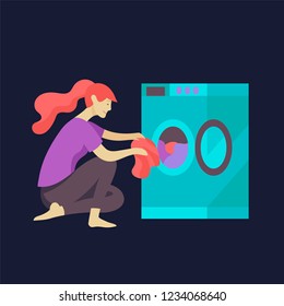 Everyday routine scenes and spend time together of young romantic couple. Pair of boy and girl. Vector people character. Editable outline stroke size. Colorful flat concept illustration.