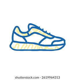 everyday shoe care doodle icon sketch vector. everyday shoe care sign. isolated symbol illustration