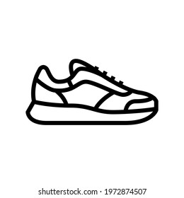 everyday shoe care line icon vector. everyday shoe care sign. isolated contour symbol black illustration