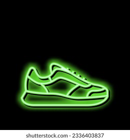 everyday shoe care neon light sign vector. everyday shoe care illustration