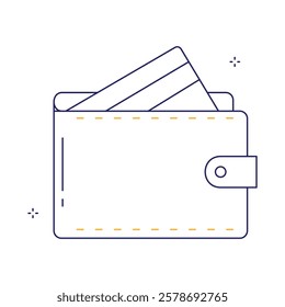 Everyday Wallet for Cash Vector Icon Design