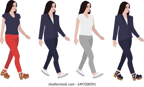 Everyday Woman in Normal Clothes
