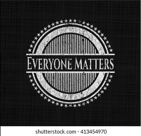 Everyone Matters chalk emblem