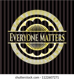 Everyone Matters gold badge or emblem