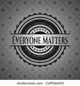 Everyone Matters realistic dark emblem