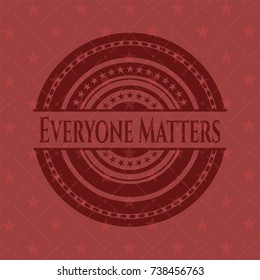 Everyone Matters red emblem