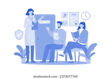 Everyone waiting in the lobby for an appointment