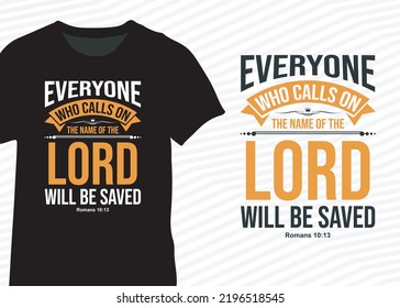 Everyone Who Calls On Name Lord Stock Vector (Royalty Free) 2196518545 ...