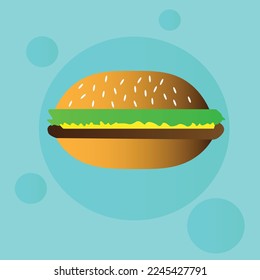 everyone's favorite food burger illustration