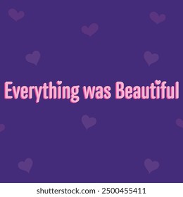 "EVERYTHING BEAUTIFUL" perfect for stickers, merchandise and apparel designs. This Typography design offers high-quality, eye-catching typography, easy to use and scalable. 