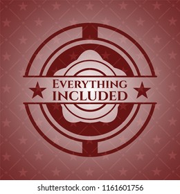 Everything included badge with red background