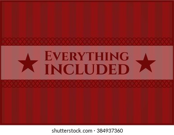 Everything included card