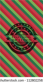 Everything included christmas emblem.