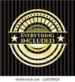 Everything included gold badge or emblem